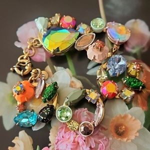 Brulee Multi-colored Crystal Wreath Bracelet